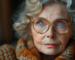starsza kobieta w okularach
